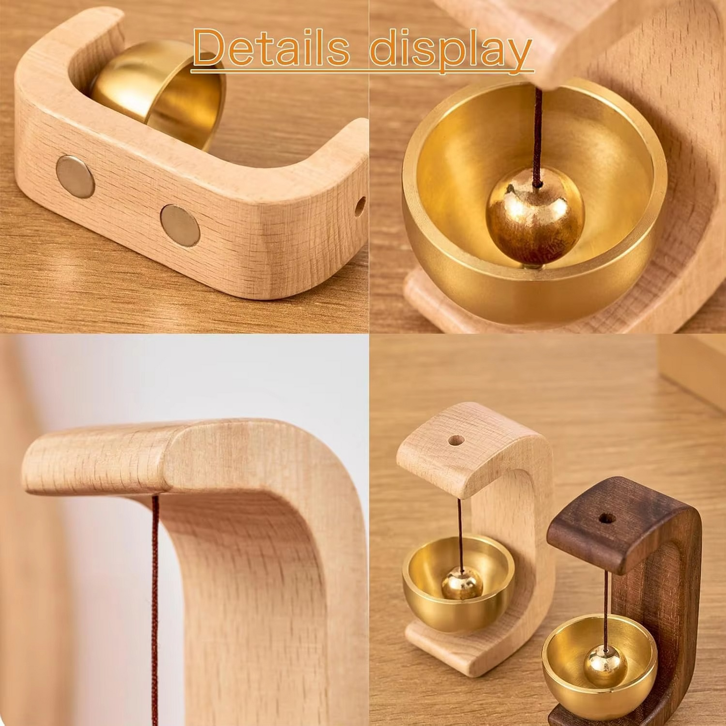 Handcrafted Wooden Home Bell