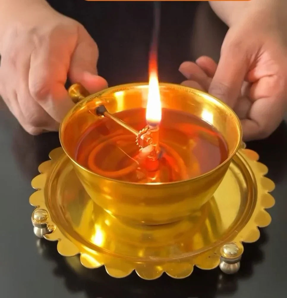 Divya Pure Brass Akhand Jyot Diya